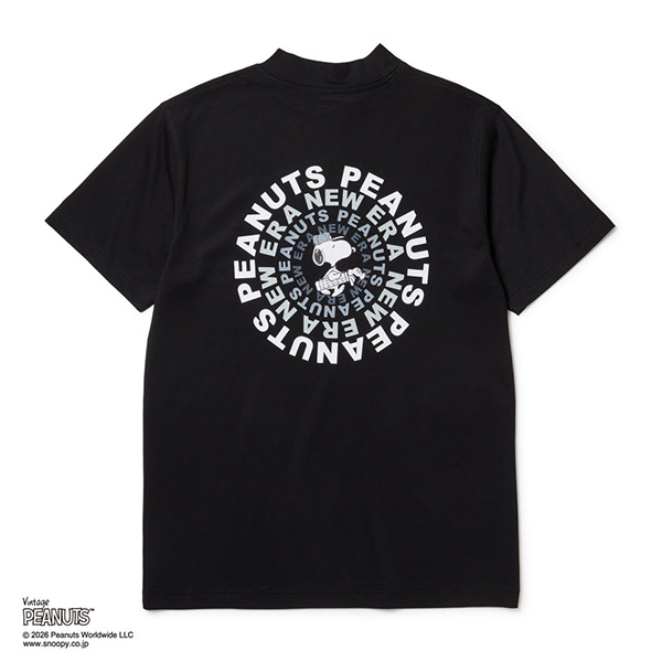 ニューエラ ゴルフウェア 半袖 ミッドネック Tシャツ Vintage PEANUTS ヴィンテージ ピーナッツ GOLF Circle　ゴルフ サークルロゴ ティーシャツ ユニセックス 14865850／14865851 2026年春夏モデル NEW ERA NEWERA Golf メンズ レディース ニューエラゴルフ_8