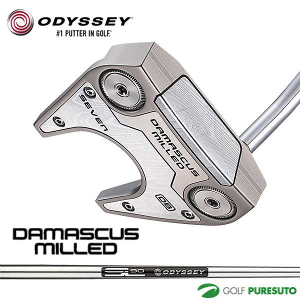 オデッセイ DAMASCUS MILLED SEVEN DB パター STROKE LAB 90 STEEL FOR DMC MLD スチールシャフト 2026年モデル ODYSSEY GOLF ダマスカス ミルド セブン ディービー PUTTER ゴルフクラブ Callaway キャロウェイ