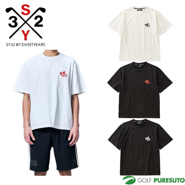 SY32 by SWEET YEARS 半袖 HEART MIX LOGO TEE ヒートミックスロゴ Tシャツ 32-26SN1-28 スポーツウェア 2026年春夏モデル 春夏ウェア エスワイサーティトゥ バイ スウィートイヤーズ