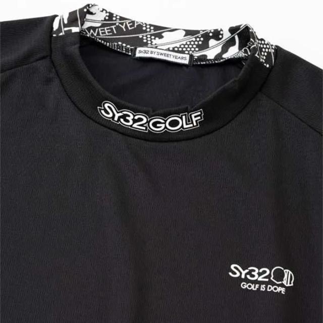 SY32 by SWEET YEARS 軽量 速乾 半袖 GRAPHIC POINT MOCK グラフィックポイント モックネック SYG-26S1-35 ゴルフウェア 2026年春夏モデル 春夏ウェア エスワイサーティトゥ バイ スウィートイヤーズ_4