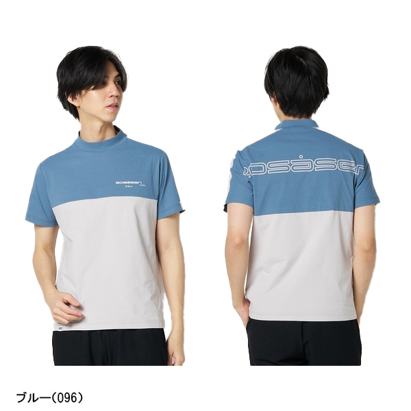ロサーセン 半袖 クルーネックシャツ A-Line 切替 メンズ 047-25241 トップス ゴルフウェア 2026年春夏モデル ROSASEN 春夏ウェア_1