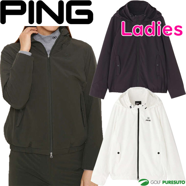 レディース】ピン アパレル ゴルフウェア 長袖 フルジップ ストレッチ