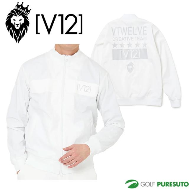 V12 ゴルフ ブルゾン メンズ ロゴ モノクロ トップス はっ水 防風 V122220-JK05 ゴルフウェアの通販は 24,750円