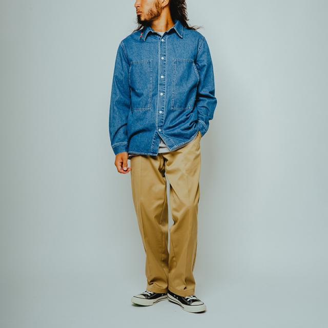 ビッグマイク メンズ 長袖シャツ  BIG MIKE デニム ユーティリティー 長袖シャツ Denim Utility Long Sleeve Shirt  デニムシャツ ワークシャツ  102615350_2