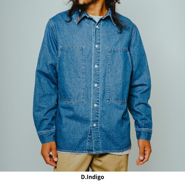ビッグマイク メンズ 長袖シャツ  BIG MIKE デニム ユーティリティー 長袖シャツ Denim Utility Long Sleeve Shirt  デニムシャツ ワークシャツ  102615350_7