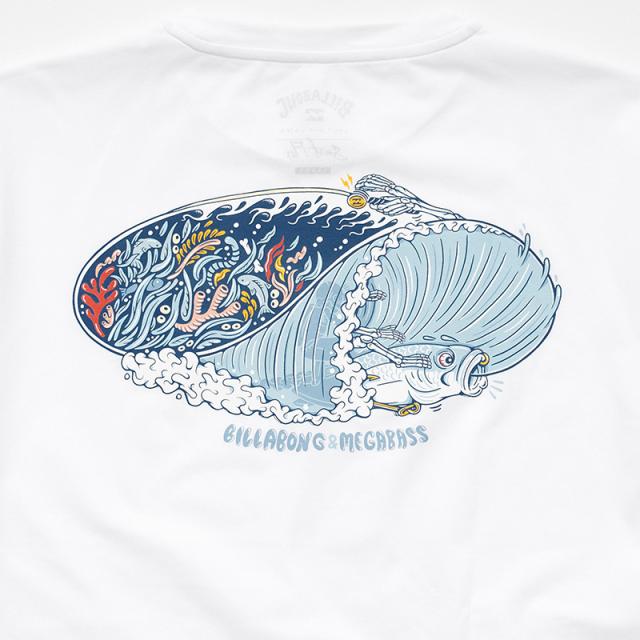 ビラボン×メガバス メンズ ルアー付き 半袖Tシャツ BILLABONG メガバス サーフ フレックス Tシャツ MEGABASS×BILLABONG MEGABASS SURF FLEX TEE サーフTシャツトップス BG01A863_6
