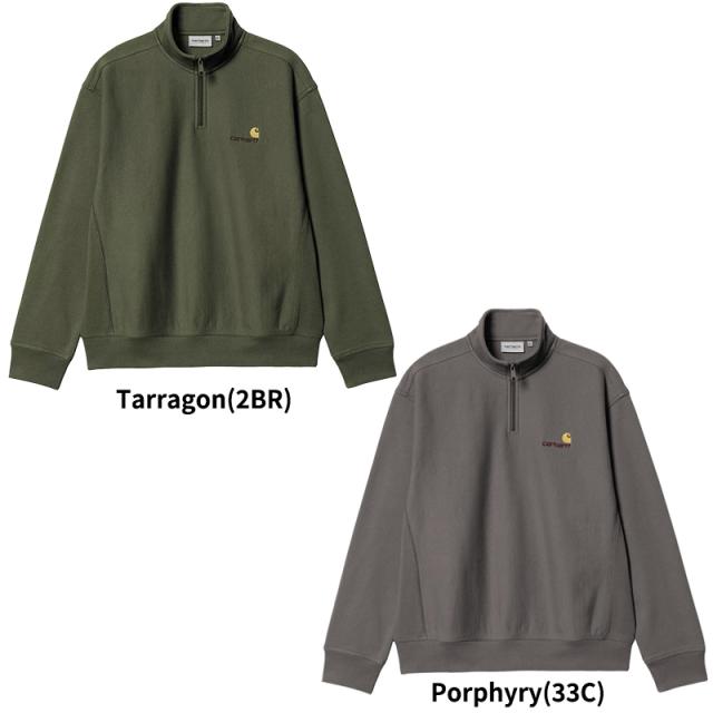 カーハート ダブリューアイピー Carhartt WIP HALF ZIP AMERICAN SCRIPT SWEATSHIRT -2 メンズ ハーフジップ スウェットシャツ トップス i027014-2