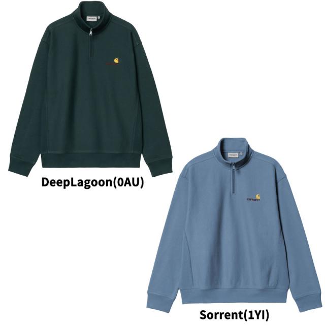 カーハート ダブリューアイピー Carhartt WIP HALF ZIP AMERICAN SCRIPT SWEATSHIRT -2 メンズ ハーフジップ スウェットシャツ トップス i027014-2