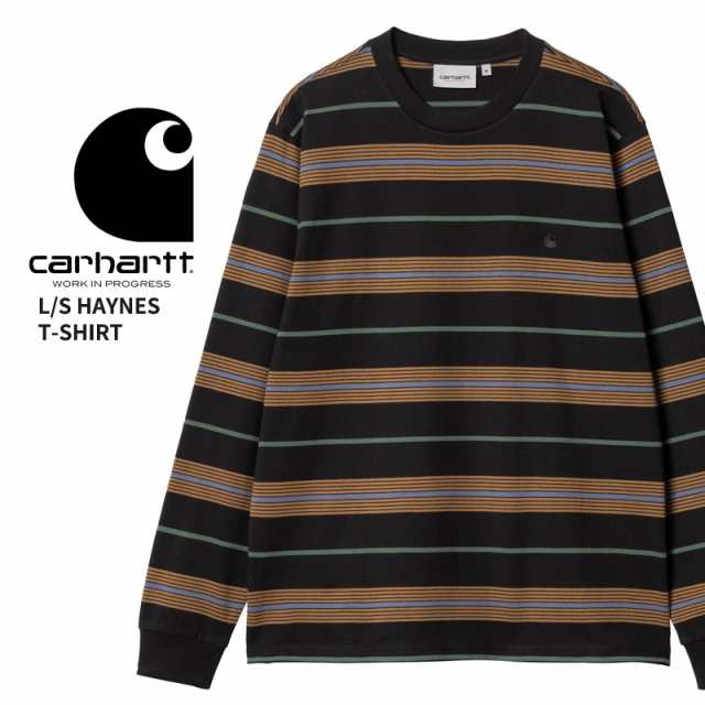 カーハート ダブリューアイピー Carhartt WIP L/S HAYNES T-SHIRT i032849 メンズ ストライプ Tシャツ 長袖 [AA]