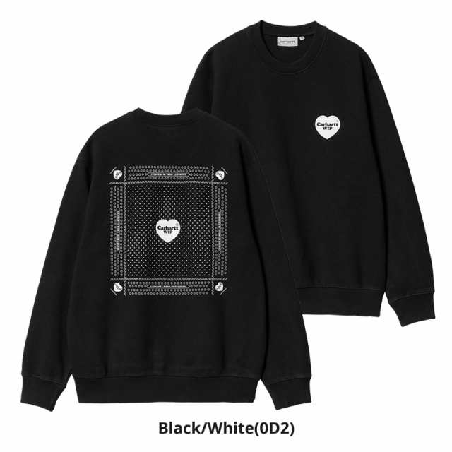 カーハート ダブリューアイピー トレーナー スウェット Carhartt WIP HEART BANDANA SWEAT i033246 ハート バンダナ柄 トップス