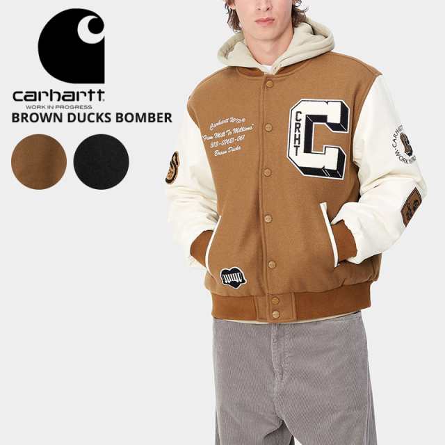 カーハート ダブリューアイピー スタジャン Carhartt WIP ブラウンダックスボンバー ジャケットメンズ アウター