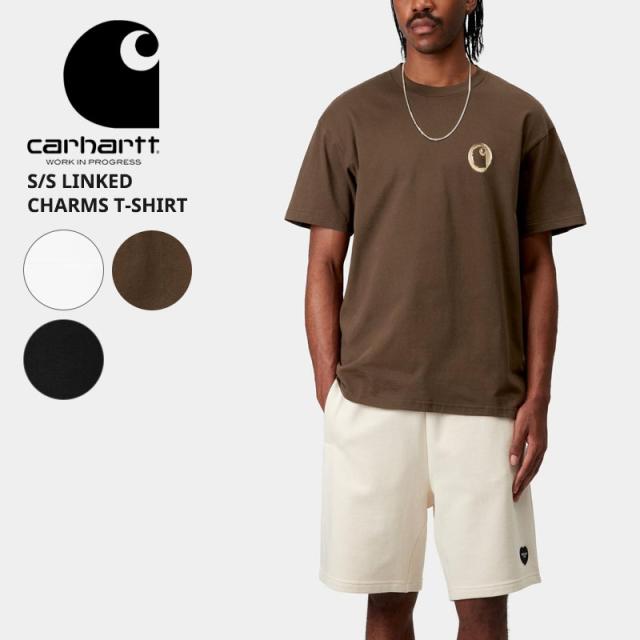 カーハート ダブリューアイピー メンズ プリント 半袖 Tシャツ  Carhartt WIP ショートスリーブリンクドチャームスTシャツ  i034410