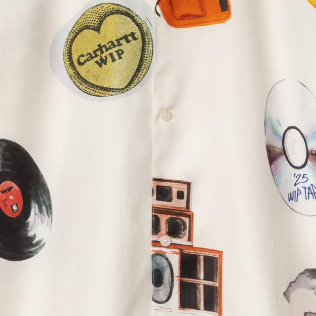 カーハート ダブリューアイピー メンズ プリントシャツ 半袖シャツ Carhartt WIP ジェイコブロチェスターシャツ アメカジ カジュアル i034574_2