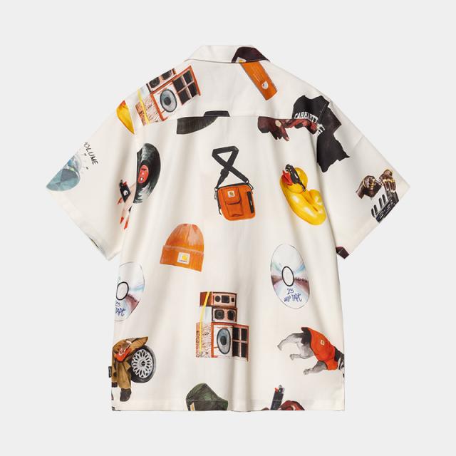 カーハート ダブリューアイピー メンズ プリントシャツ 半袖シャツ Carhartt WIP ジェイコブロチェスターシャツ アメカジ カジュアル i034574_3