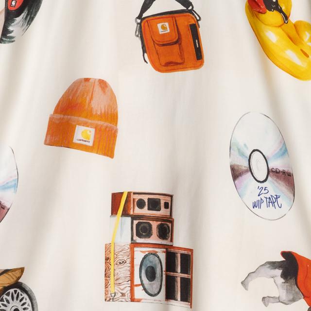カーハート ダブリューアイピー メンズ プリントシャツ 半袖シャツ Carhartt WIP ジェイコブロチェスターシャツ アメカジ カジュアル i034574_4
