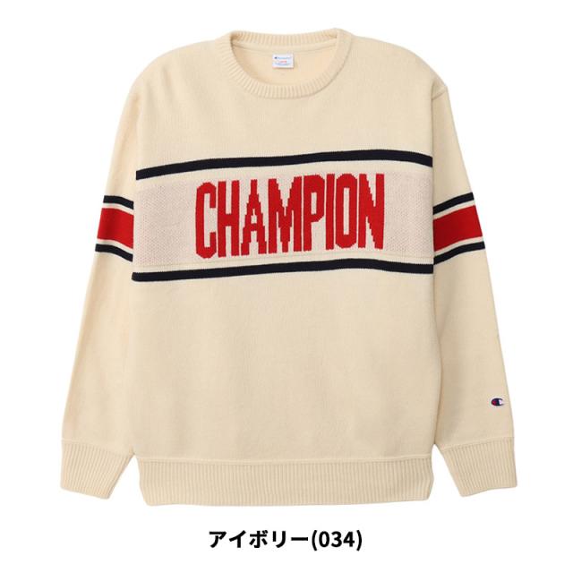 チャンピオン セーター メンズ Champion クルーネックセーター 24FW 秋 冬 c3-a006
