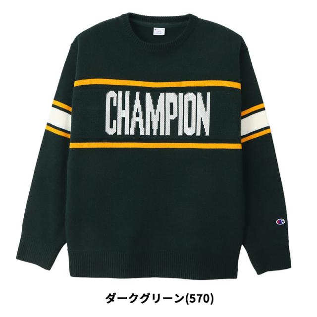 チャンピオン セーター メンズ Champion クルーネックセーター 24FW 秋 冬 c3-a006