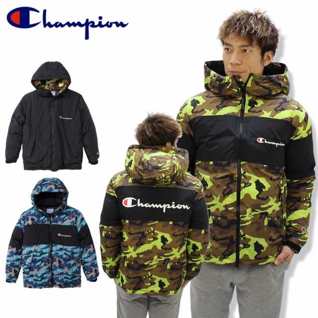 チャンピオン(Champion) ダウンジャケット 20FW (C3-S608) カモ柄 秋冬メンズ/アクションスタイル/長袖アウター 国内正規品 [BB]