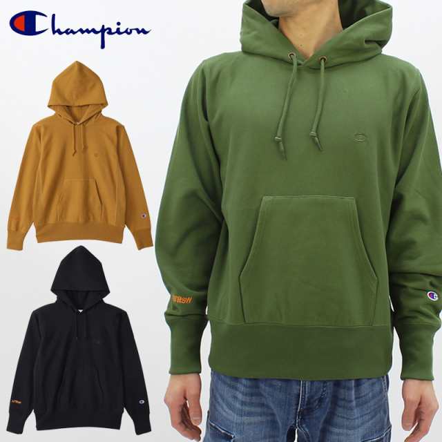 チャンピオン Champion リバースウィーブ(R) フーデッドスウェットシャツ 23FW C3-Y116 メンズ 長袖 トップス パーカー [AA]