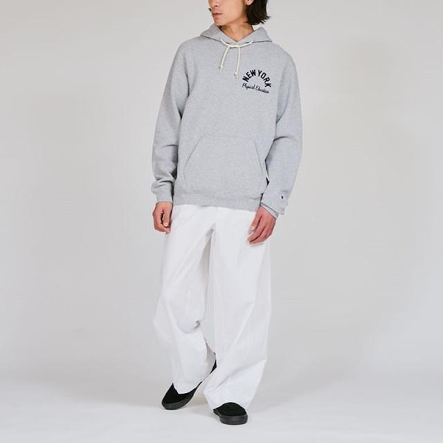 チャンピオン メンズ プリント トレーナー Champion フーデッドスウェットシャツ 25FW MADE IN USA HOODED SWEATSHIRT 裏起毛 C5-C108_1