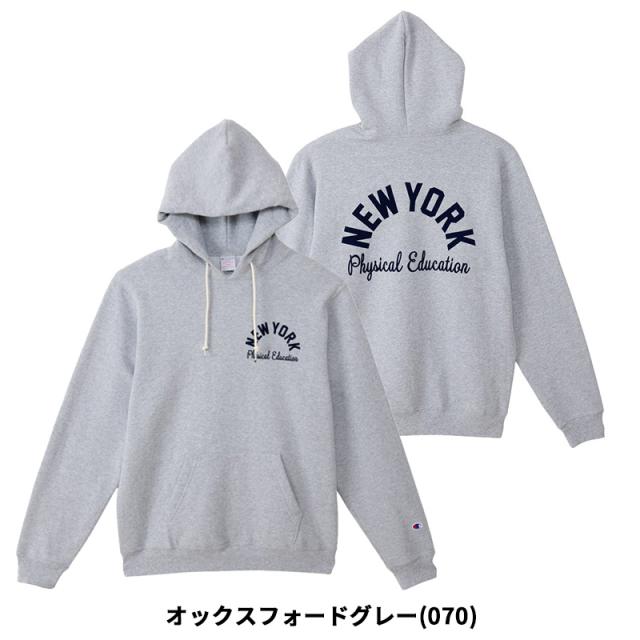 チャンピオン メンズ プリント トレーナー Champion フーデッドスウェットシャツ 25FW MADE IN USA HOODED SWEATSHIRT 裏起毛 C5-C108_10