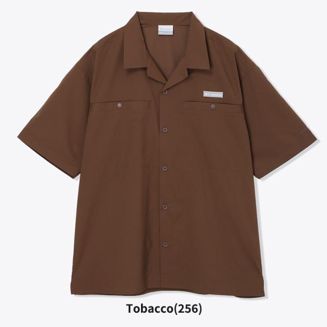 コロンビア メンズ 半袖シャツ 開襟シャツ Columbia クリスタルロックショートスリーブシャツ Crystal Rock S/S Shirt 冷却素材 トップス オープンカラー PG9276_10