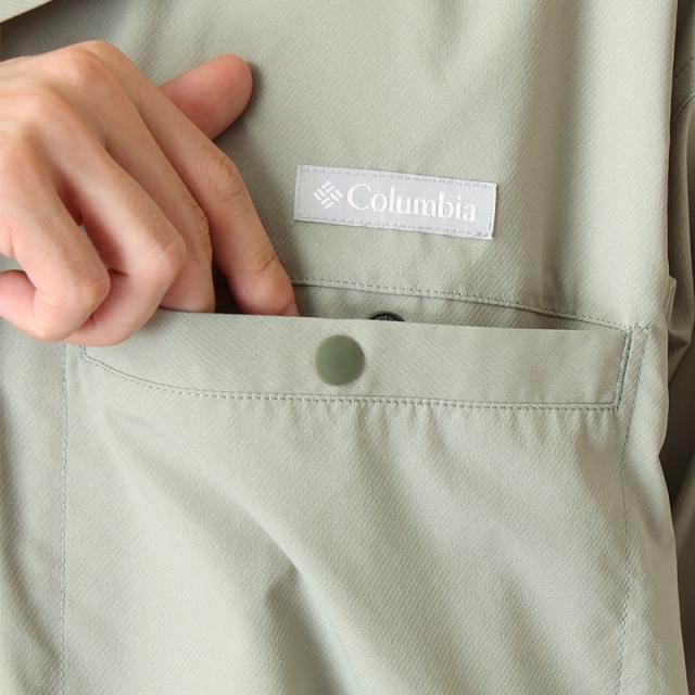 コロンビア メンズ 半袖シャツ 開襟シャツ Columbia クリスタルロックショートスリーブシャツ Crystal Rock S/S Shirt 冷却素材 トップス オープンカラー PG9276_5