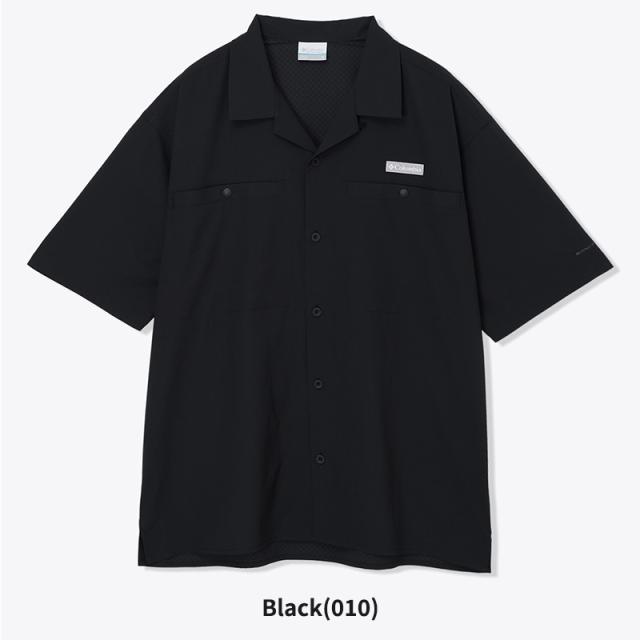 コロンビア メンズ 半袖シャツ 開襟シャツ Columbia クリスタルロックショートスリーブシャツ Crystal Rock S/S Shirt 冷却素材 トップス オープンカラー PG9276_9