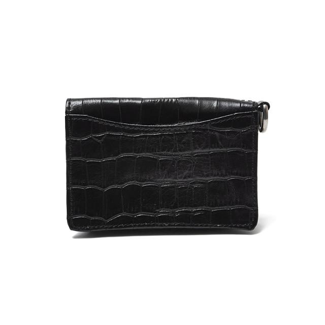 クライミー メンズ レザー ウォレット THE CRIMIE カードケース CARD CASE クロコダイル型押し カウレザー アメカジ CR1-02E1-AB03_1