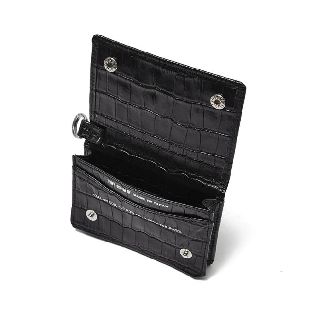 クライミー メンズ レザー ウォレット THE CRIMIE カードケース CARD CASE クロコダイル型押し カウレザー アメカジ CR1-02E1-AB03_3