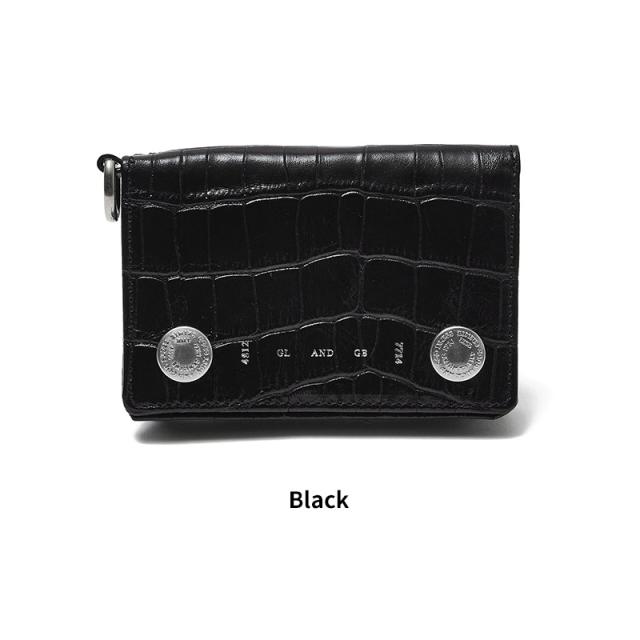 クライミー メンズ レザー ウォレット THE CRIMIE カードケース CARD CASE クロコダイル型押し カウレザー アメカジ CR1-02E1-AB03_6