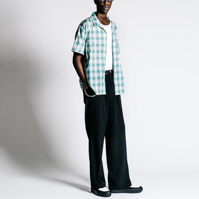 クライミー メンズ カジュアルシャツ 半袖シャツ THE CRIMIE  サマーオンブレ チェックシャツ SUMMER OMBRE CHECK SHIRT  CR1-02F1-SS13_2