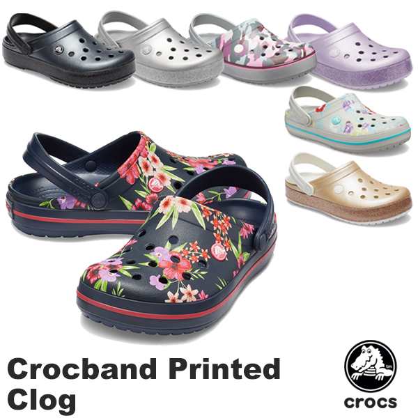 crocs crocband printed clog