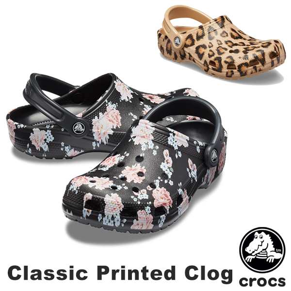 crocs women's classic printed clog