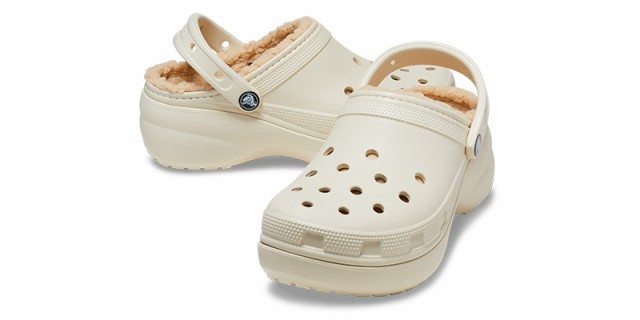 クロックス CROCS クラシック プラットフォーム ラインド クロッグ