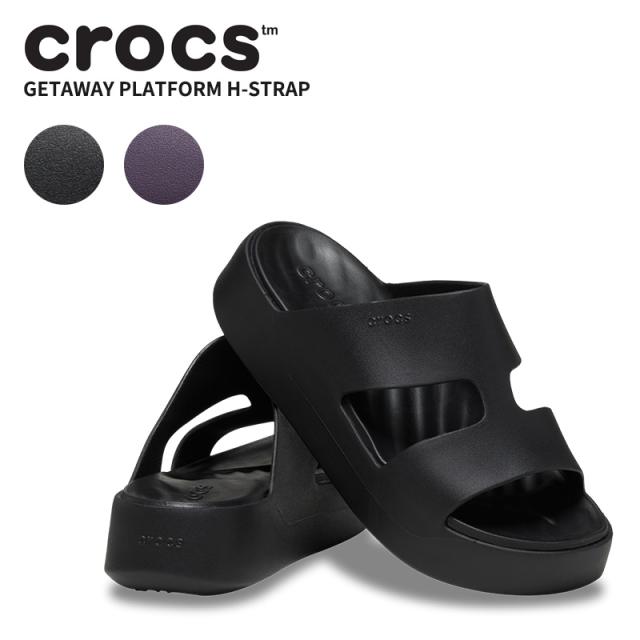 クロックス サンダル CROCS ゲッタウェイ プラットフォーム H ストラップ getaway platform h-strap レディース 女性用 スライド 209409の通販は