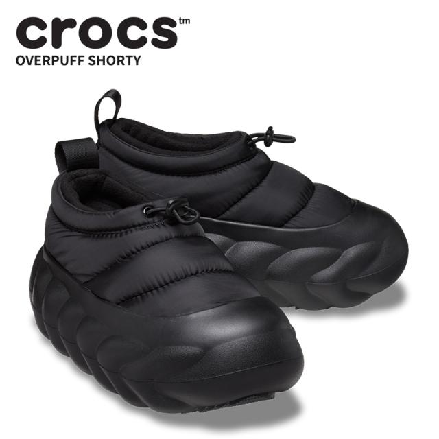 クロックス メンズ レディース スリッポン CROCS オーバーパフ ショーティー シューズ 秋冬 210668