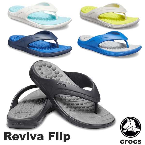 crocs reviva flip flops