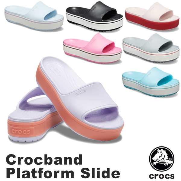 crocs women's platform slide sandal