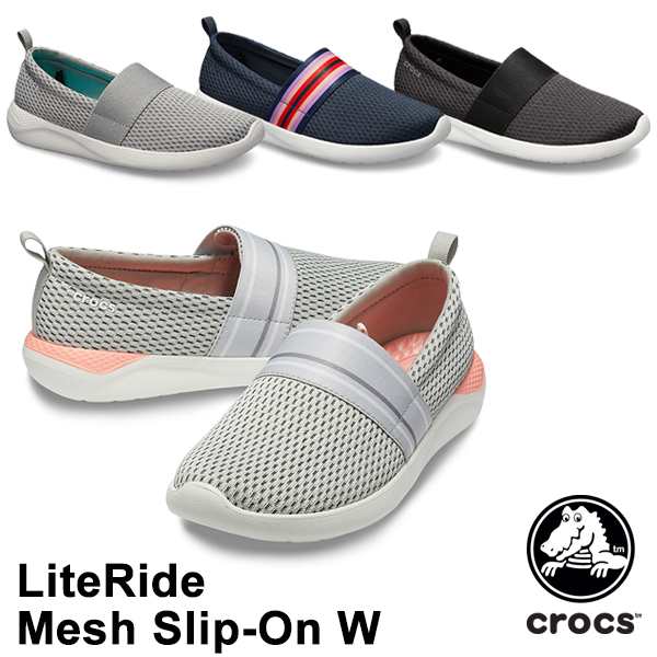 crocs literide mesh slip on