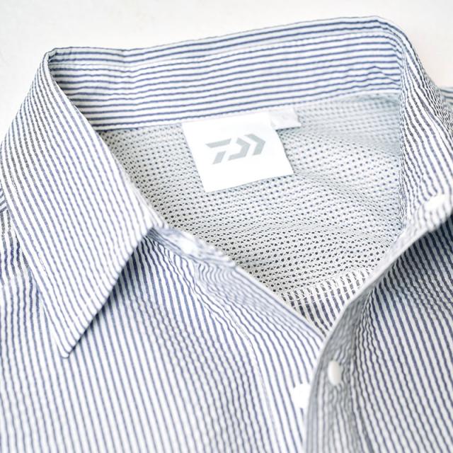 ダイワ メンズ 撥水加工 半袖シャツ メンズ レディース DAIWA ドットエア ショートスリーブサッカーシャツ DOT AIR SS SUCKER SHIRT DE-8326EX トップス アウトドア フィッシング_4