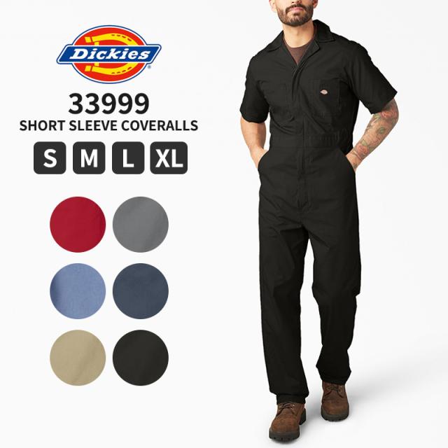 DickieS/Short Sleeve Coveralls ディッキーズ 半袖 カバーオール つなぎ 33999