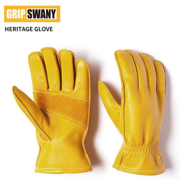 グリップスワニー メンズ 防寒手袋 GRIP SWANY ヘリテージ グローブ HERITAGE GLOVE オリジナルベーシックモデル 作業用 キャンプ 焚火 キャンプ レザー G-1