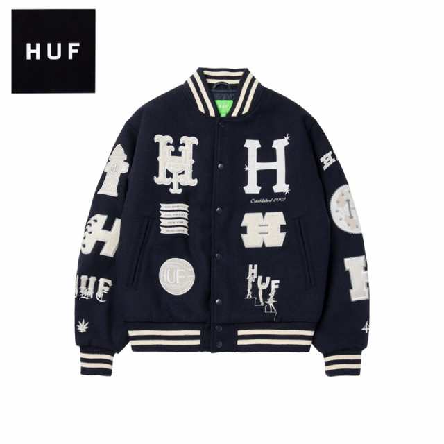 ハフ（HUF) 20 YEAR CLASSIC H VARSITY JACKET バーシティージャケット スタジャン アウター/男性用/メンズ [BB]