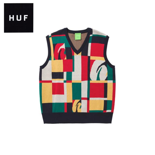ハフ HUF SLOANE SWEATER VEST ニットベスト セーター トップス 男性 メンズ kn00386