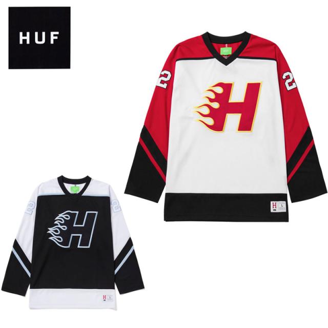 ハフ HUF ENFORCER HOCKEY JERSEY ホッケー ジャージー メッシュ カットソー 男性 メンズ kn00393