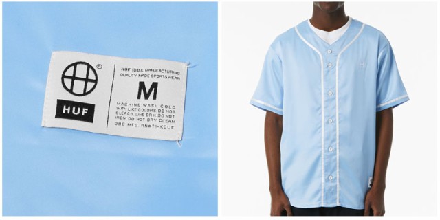 ハフ(HUF) COMMUNITY HAND BASEBALL JERSEY ベースボールシャツ 半袖