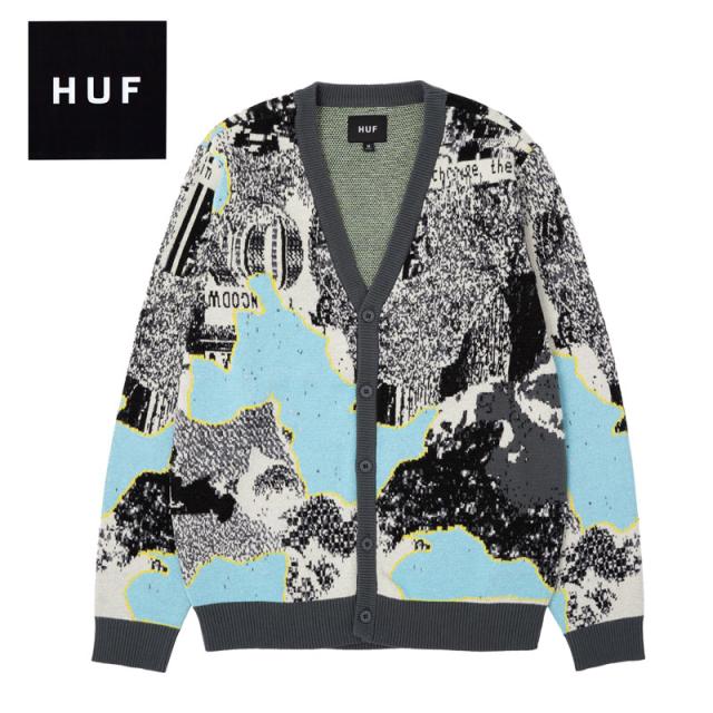 ハフ HUF MASHUP CARDIGAN SWEATER ニット カーディガン 男性 メンズ kn00436