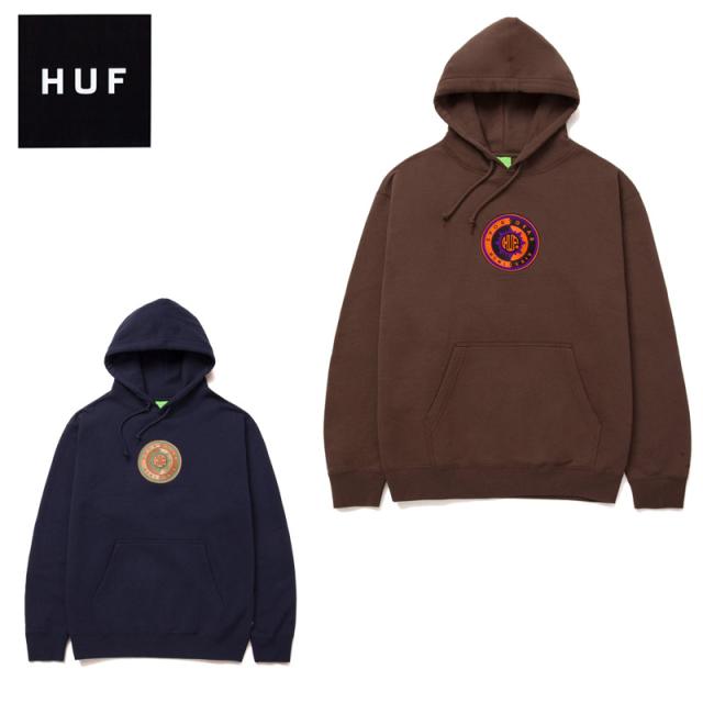 ハフ HUF SUN GOD EMBROIDERED PULLOVER HOODIE プルオーバー フーディー パーカー スウェット フード メンズ pf00525