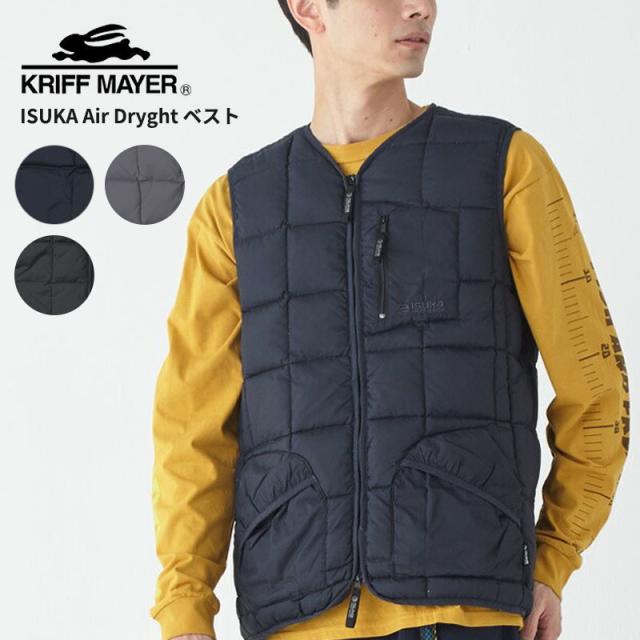 クリフメイヤー メンズ ダウンベスト KRIFF MAYER イスカ コラボ ISUKA AirDryght ベスト アウター 2414402